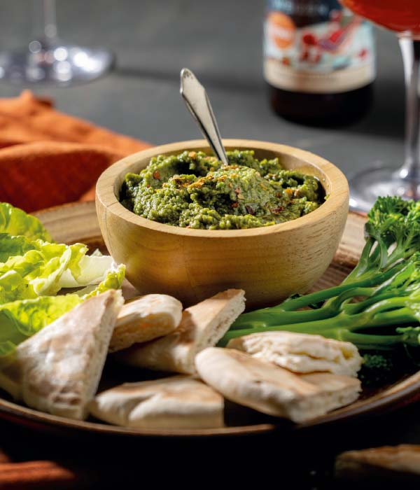 Pittige kastanjepesto met boerenkool 